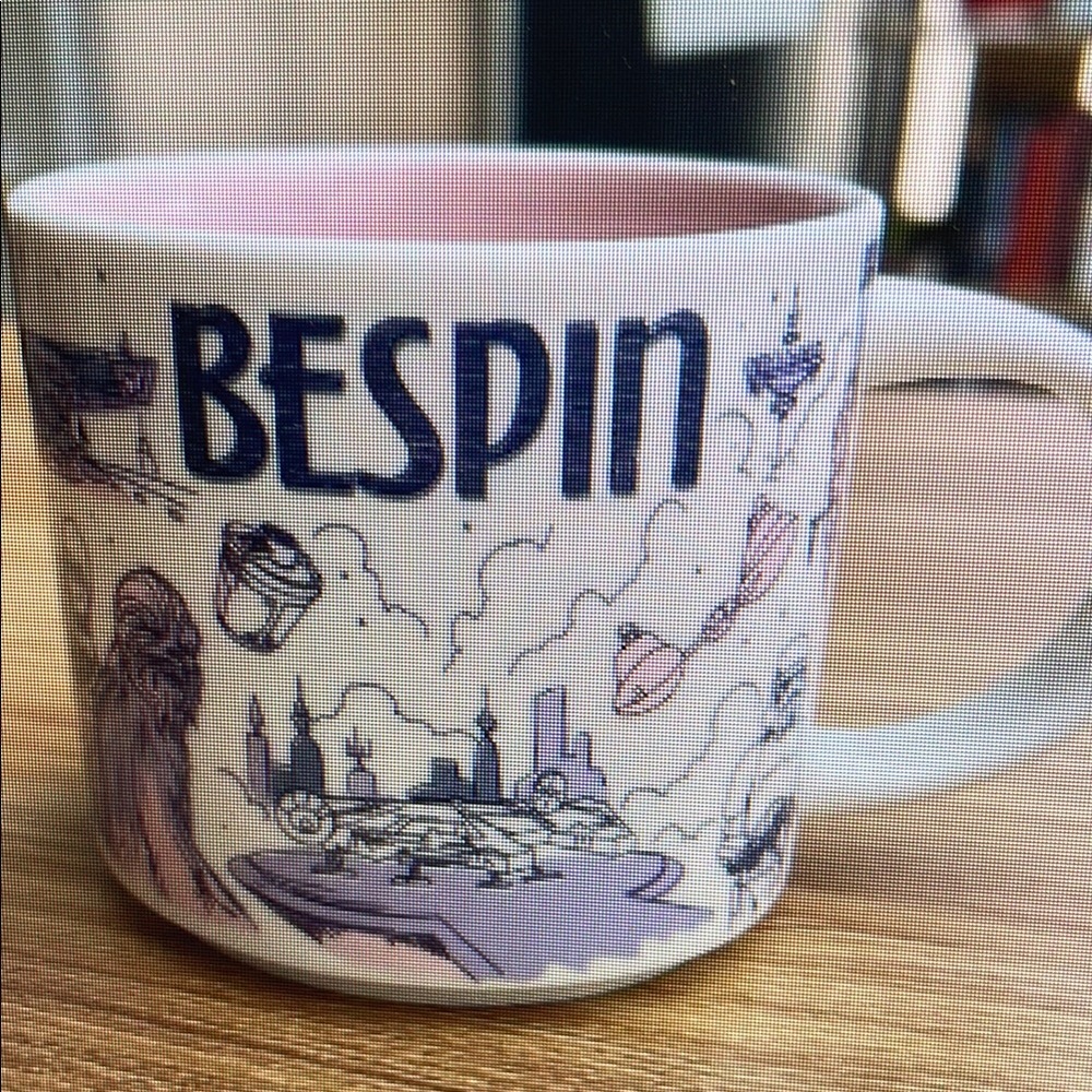 Pink and White Mug